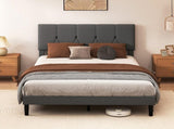 Levede Bed Frame Upholstered Platform Mattress Base Queen BF1077-Q-AU