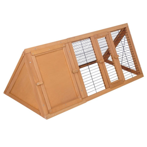 i.Pet Rabbit Hutch Chicken Coop 119cm x 51cm x 44cm Chicken Coop Large Run Wooden Cage Outdoor PET-GT-CAGE-R005