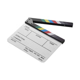 Camera Dry Erase Acrylic Director Film Clapboard Movie TV Cut Action Scene Clapper Board Slate With V1369-AZ3-W-15972