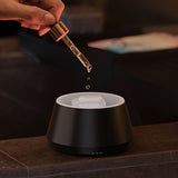 flame aroma diffuser, realistic flame diffuser, aromatherapy diffuser, essential oil diffuser, 7 V1347-730-37494-WHT-CONTAINS2BOTTLESOFESSENTIALOILS