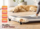 Everfit 3 in 1 Walking Pad Treadmill 12% Incline Under Desk Treadmills for Home Gym 40cmBelt Beige TMILL-400-2INC-BG