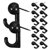 30pcs 20 Lbs Pin Hooks Push Pin Hangers Metal Hooks Picture Hanging Nails for Home Office or Fabric V1366-AZ2-W-25049