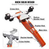 VEVOR Pipe Tube Bender, 1/4"-7/8" Ratcheting Tubing Benders, 90&deg;Forward/Reverse Pipes Bending Tools V952-JLWGJCSGPFXW7G1M2V0