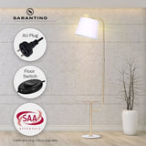 Sarantino Floor Lamp with Metal End Table LMP-MLM-50791-03