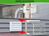 2X Dryer Exhaust Guard Vent Cover,Dryer Vent Bird Guard for 3 to 4 Inch Fan Cover, Stainless Steel V1366-AZ2-W-14612