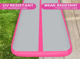 Powertrain Airtrack 20cm Thick 8m x 1m Inflatable Gymnastics Tumbling Mat Air Track - Pink IFM-0801-GYPK