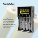 LiitoKala Lii-M4S Battery Charger LCD 4-Slot USB Li-ion NiMH Test Discharge Mode V238-SUPDZ-41167118630992