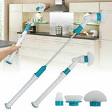 10PCS Rechargeable Spin Scrubber Electric Turbo Scrub Cleaning Brush Cordless Kit V201-FAZ0120DB8AUX10