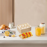 25Pcs Beige Disposable Taco Holders for Party Events Robust Paper Taco Bar Supplies V1369-AZ3-W-21469