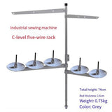 Industrial Metal Sewing Machine 5 Spool Thread Stand Holder for Sewing Embroidery Supplies with V1369-AZ3-W-11750