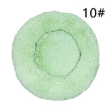 Calming Donut Pet Bed -Soft Faux Fur, Anti-Anxiety Fluffy Round Bed for Cats and Small Dogs V888-ELOSUNG10292