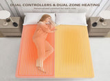 Heated Pad - Bedding Electric Blanket with 9 Heat Setting & 9-Hour Auto Off, Heated V1317-DRT-AUQ