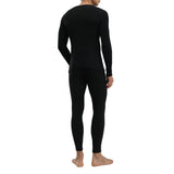 Men Thermal Underwear Seamless Absorbent Breathable Men Base Layer Set for Cold Weather Black S V1294-YM0901-3117240268211