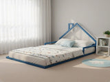 Pine Wood Floor Bed House Frame for Kids and Toddlers V63-849611