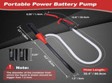Portable Power Siphon Pump for Gas, Battery Operated Fuel Transfer Pump, 3.5GPM Flow, Diesel Oil V1259-DP01-A-3880