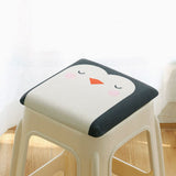 Square bar stool cushion with fastening straps, breathable and non-slip square chair pad, 28*28*3.5 V1188-MS-205-50