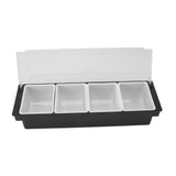 Condiment Caddy Durable Plastic Transparent Lid Detachable Design Multifunction Bar Fruit Caddy for V1294-YM0716-3118220150711