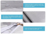 Cartoon Oxford Cloth Washing Machine Cover Waterproof Upper Open Dual Use Dust Protective Cover V1294-YM0901-3116200006511