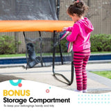 Kahuna Trampoline 12 ft with Basketball Set - Orange TRA-KAH-12-OR-BB