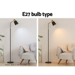 Artiss Floor Lamp LED Light Stand Modern Home Living Room Office Reading Black SF-B-F26150