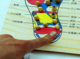 Wooden Foot Massage Board Acupoint Foot Massager Reflexology Chart V1294-YM0717-10163590