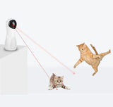Automatic Laser Cat Toy with Interactive Rotating Light, Self-Play Fun for Indoor Cats, 5 Adjustable V1341-ZY-JETUQXQV-WHITE