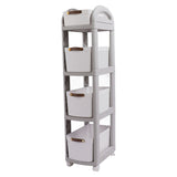 Thickened Enlarged Basket Shelf Cart Multi Layers Storage Rack Removable Floor Standing Multi Layer V1294-YM0901-3117230267313