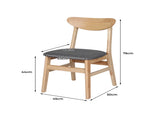 Levede 8xDining Chairs Kitchen Chair Nature CH1067-2-NTX4