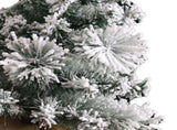 17.7in Artificial Mini Xmas Tree Snow Flocked Artificial Pine Xmas Tree for Home Office Party Shop V1294-YM0901-3115240085111