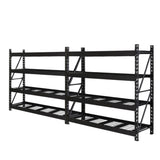 Giantz 4Mx2M Garage Shelving Warehouse Rack Pallet Racking Storage Shelve Black WR-E-2020-200BK-ABCX2