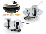 OZ Chrome Round Stainless Steel Shower Mixer 2 Way Switch Diverter For Bath Set V1233-KRD202CR