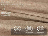 Rectangle Tablecloth Washable Wrinkle Resistant and Water Proof Table Cloth Decorative Linen Fabric V1192-AZ-W-3415