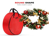 91x20cm Household Christmas Wreath Storage Bag with Handle Waterproof Dustproof Xmas Wreath V1294-YM0717-10036091
