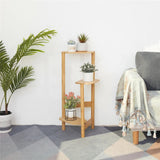 3-Tier Brown Bamboo Plant Stand Bonsai Holder V767-ZJJ443-BW-V1