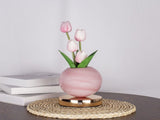 Pink Tulip Night Light with Realistic Bouquet - Dreamy Planet LED Mood Lamp for Bedroom Decor with V888-ELOSUNG23759