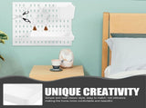 Worgeous White Plastic Pegboard Wall Shelf - Versatile Storage Organizer for Home, Office, Garage, V1366-AZ2-W-21494