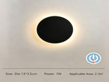 13CM Black Touch Eclipse LED Wall Light Stepless Dimming V1221-XM-LB430-GM31