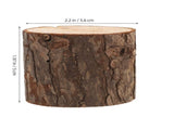 4-Pack Artificial Tree Stump Planter Pots with Realistic Bark Texture, Rustic Wood Flower Pots for V1369-AZ3-W-21951