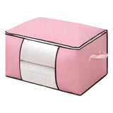 Clothes Storage Bags Fabric Foldable Blanket Storage Container Closet Organizer with Clear Window V1294-YM0901-3117250021314