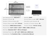 Dog Playpen, 8 Panels Foldable Metal Dog Exercise Pen with Bottom Pad, 24" H Pet Fence Puppy Crate V952-WXZZYDCWWLHS25D60V0