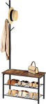 Multifunctional Entryway Coat Rack Shoe Bench for Living Room and Bedroom V178-83140