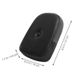 Universal Motorbike Backrest Cushion Black Passenger Seat Support Pad for Comfortable Riding V1192-AZ-W-31513