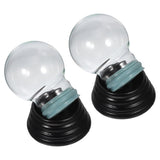 2Pcs Clear Glass Snow Globe Jars for DIY Christmas Craft Holiday Decorations V1366-AZ2-W-22099