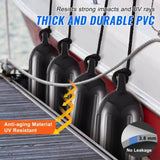 Boat Fenders, 6.5" x 23" Boat Bumpers for Docking, Inflatable Ribbed Fender with Center Holes, V952-CYHX4JZ65YCTVZR20V0