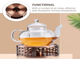 1Pc Metal Teapot Warmer Coffee Color for Tea Heating and Coffee Shops V1370-AZ4-15359