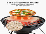 Pizza Stone, 508 x 355 mm Rectangular Cordierite Pizza Stone, Extra Large Baking-Stone with PP V952-PSSJQSJX2014UO3YE001V0