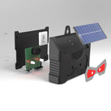 Solar Nocturnal Animal Repeller, Wild Animal Predator Deterrent with Red LED Lights,Waterproof. V1192-AZ-W-10724