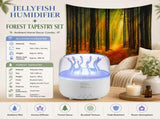 2 piece Cozy Home Duo set -White Jellyfish Humidifier and 150200cm Forest Path Tapestry -humidifier V888-ELOSUNG53498