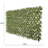 Premium Jasmine Artificial Hedge Extendable Trellis / Screen 2 Meter By 1 Meter UV Resistant V637-10786514