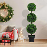 Lambu Artificial Triple Ball Boxwood Trees UM1257-3
